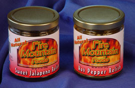 Fire Mountain Foods photo of label design on jars