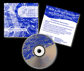 Soft Select CD-ROM cover and insert design